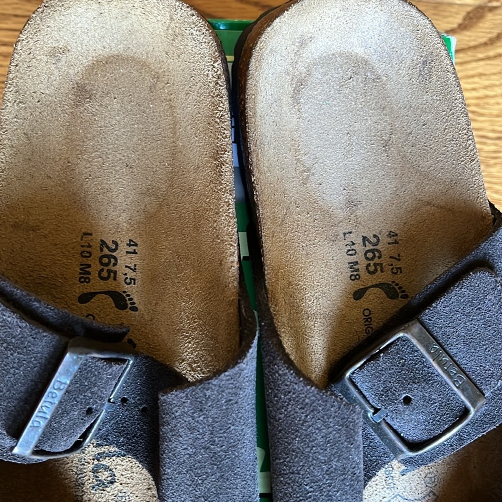 🌿Betula by Birkenstock Unisex Suede Sandals NIB - Picture 8 of 12